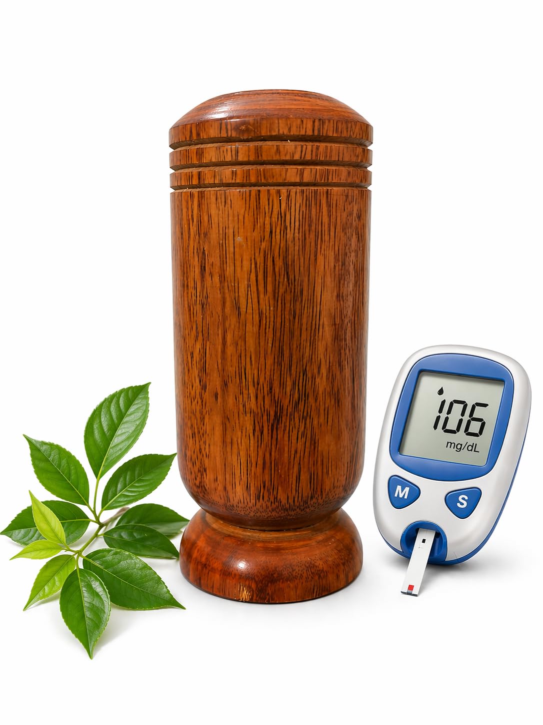 Vijaysar Wood Sugar Control Glass for Drinking Water